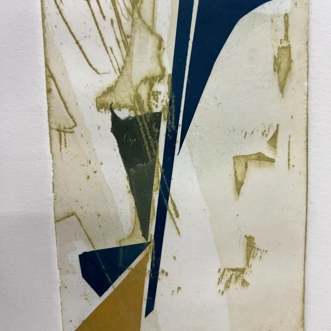 Vintage Abstract Modern Artwork on Paper Signed Art - 4