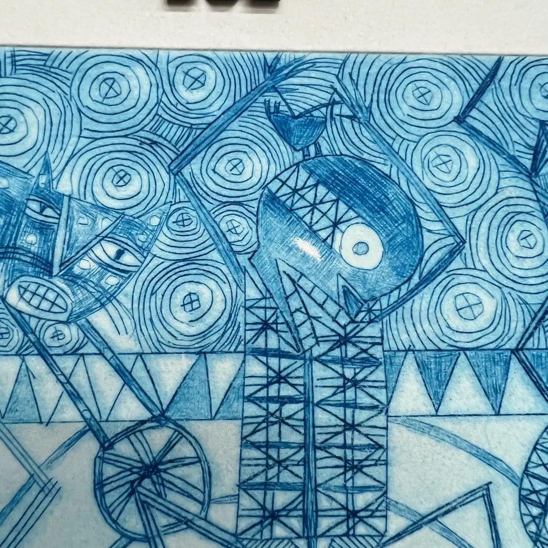 Mexican Modern Art Woodblock Print 23/50 Oaxaca Mexico - 5