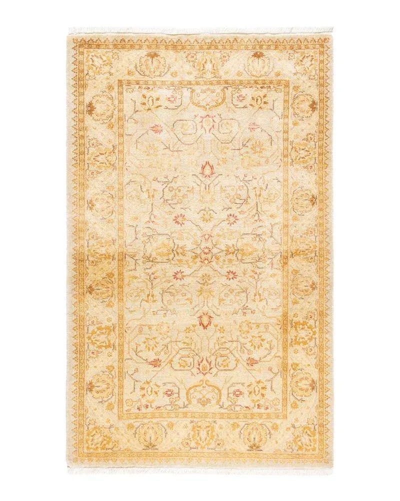 Mogul, One-of-a-Kind Hand-Knotted Area Rug in Ivory, 3' 3" x 5' 1" - 8