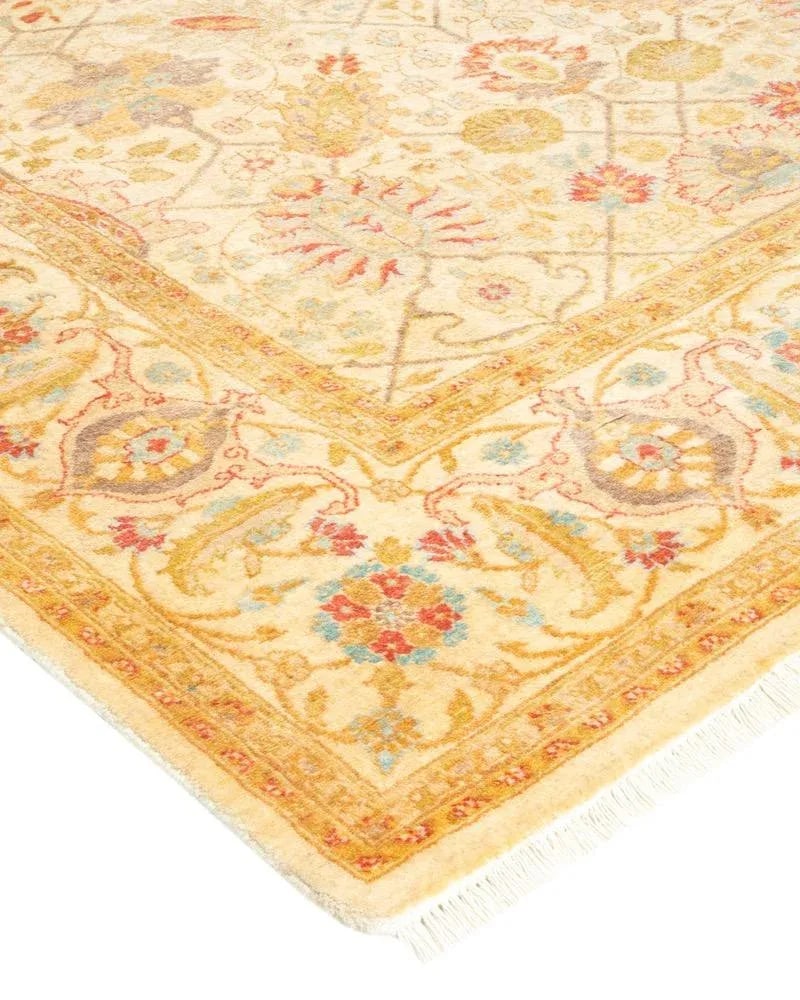 Mogul, One-of-a-Kind Hand-Knotted Area Rug in Ivory, 4' 1" x 6' 5" - 2