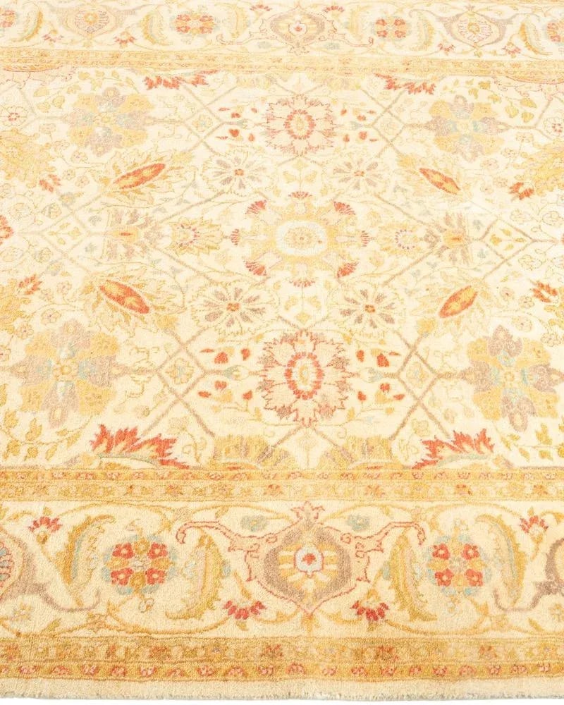 Mogul, One-of-a-Kind Hand-Knotted Area Rug in Ivory, 4' 1" x 6' 5" - 4