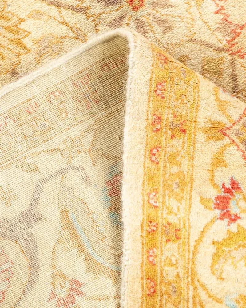 Mogul, One-of-a-Kind Hand-Knotted Area Rug in Ivory, 4' 1" x 6' 5" - 6