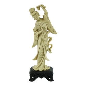 Early 20th Century Japanese Sculpture of Woman