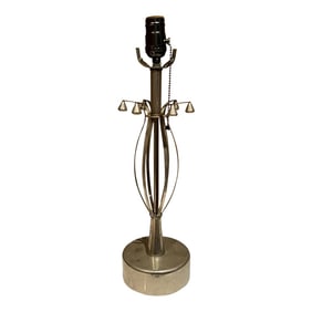 Mid 20th Century Sculptural Chrome Table Lamp