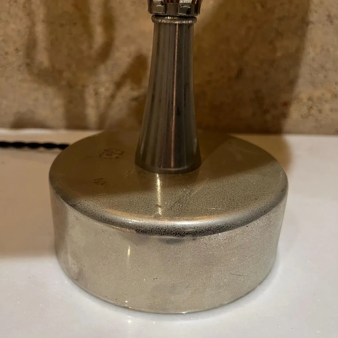 Mid 20th Century Sculptural Chrome Table Lamp - 7