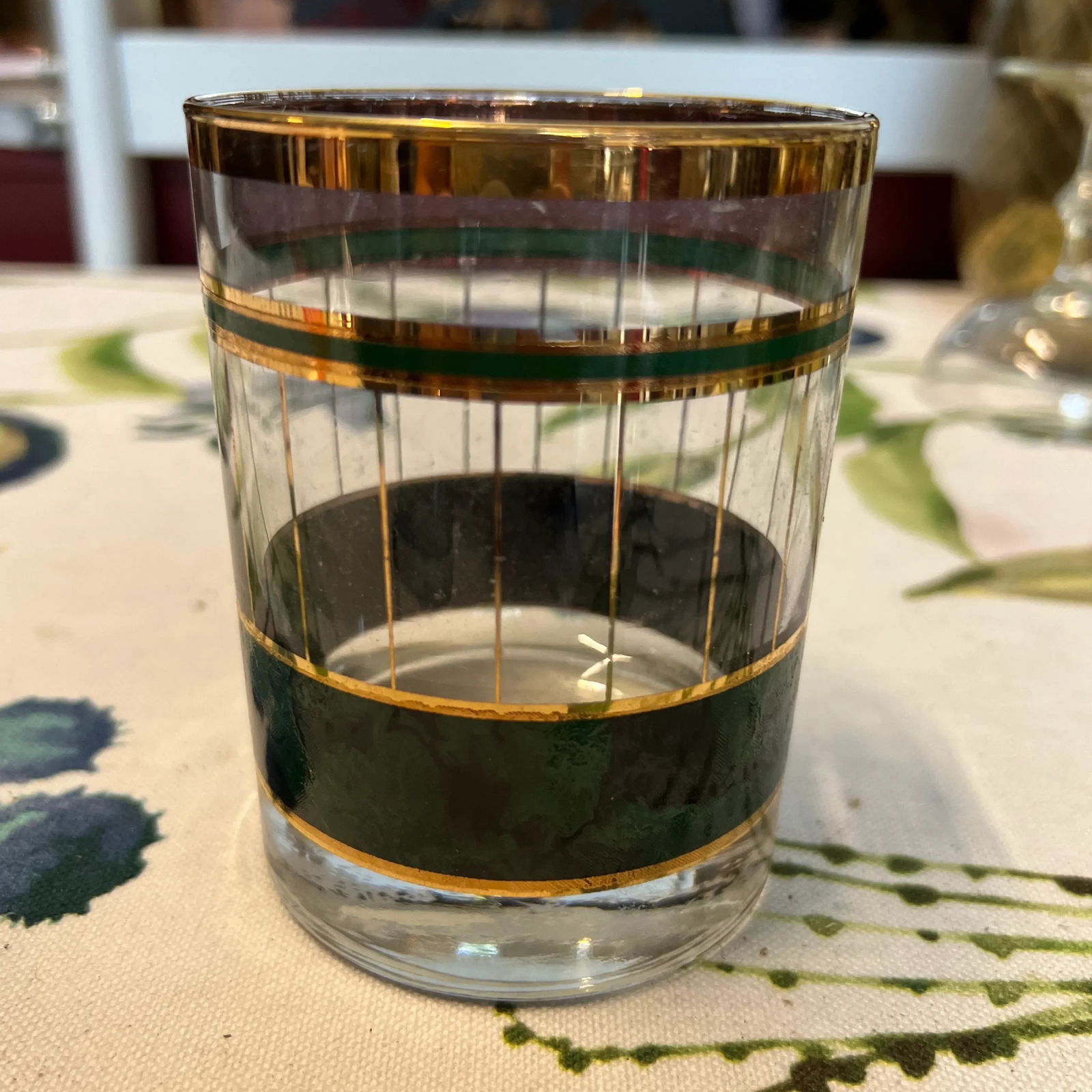 1970s Malachite Inspired Cocktail Glass - 5