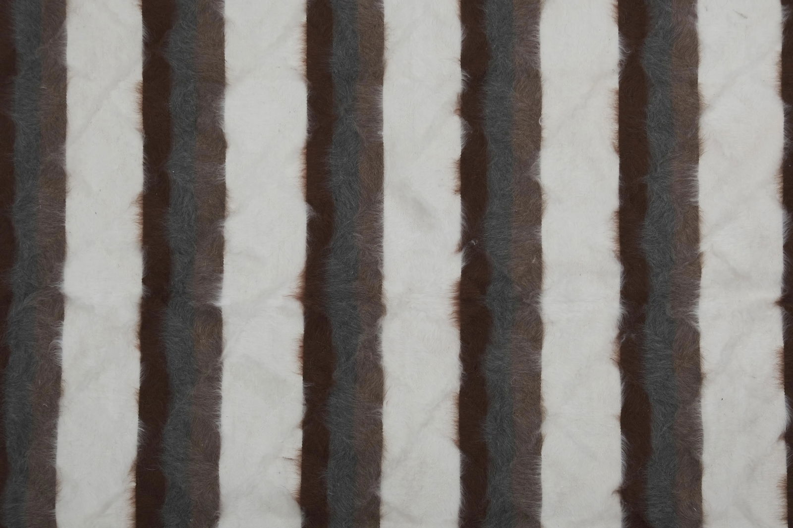 Striped Turkish Siirt Blanket - Shagy Carpet - 6