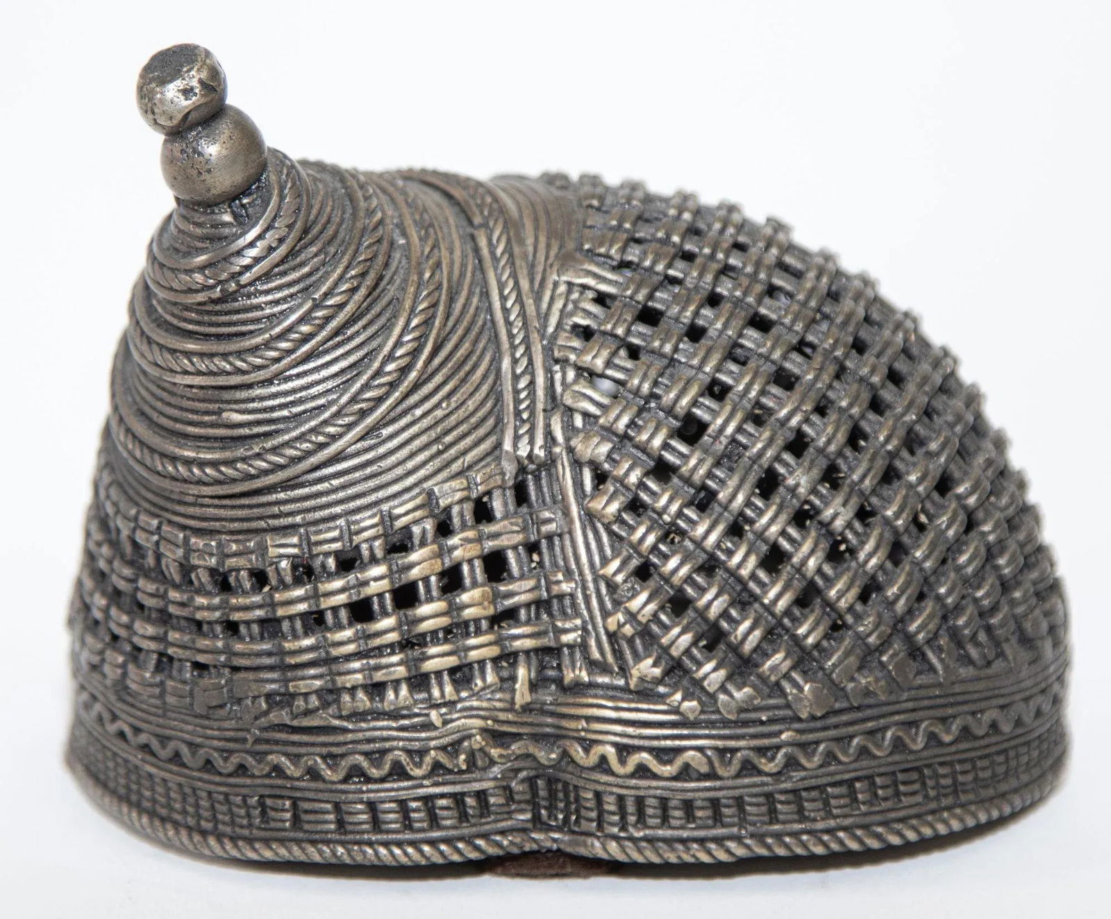 Indian Cast Brass Metal Incense Burner in a Snail Form - 10