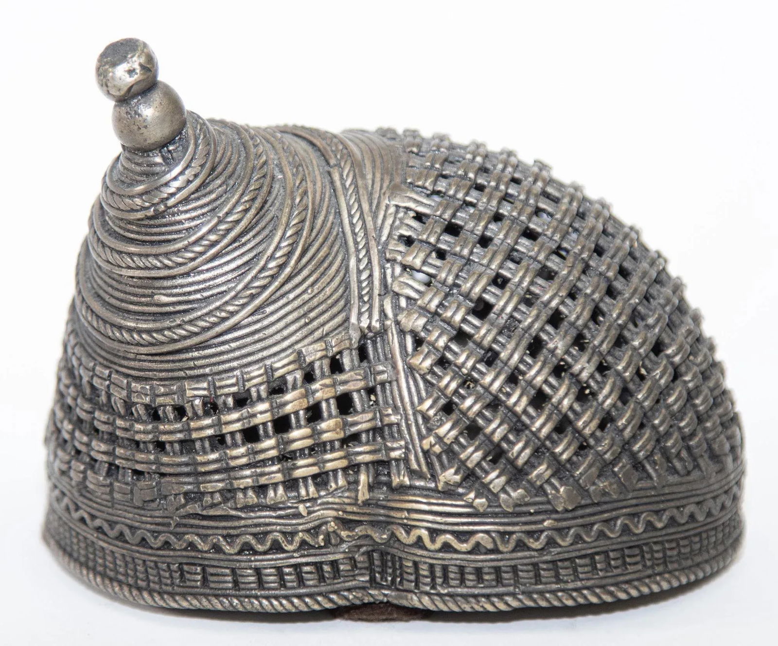 Indian Cast Brass Metal Incense Burner in a Snail Form - 11