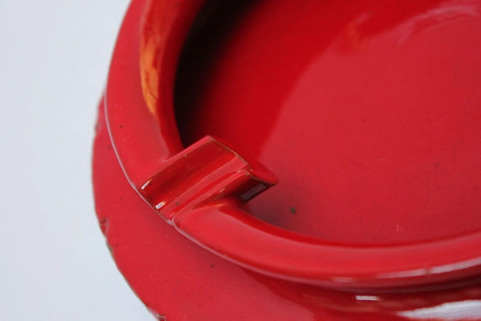 Mid-Century Italian Modern Ceramic Ashtray With Floral Motif - 10