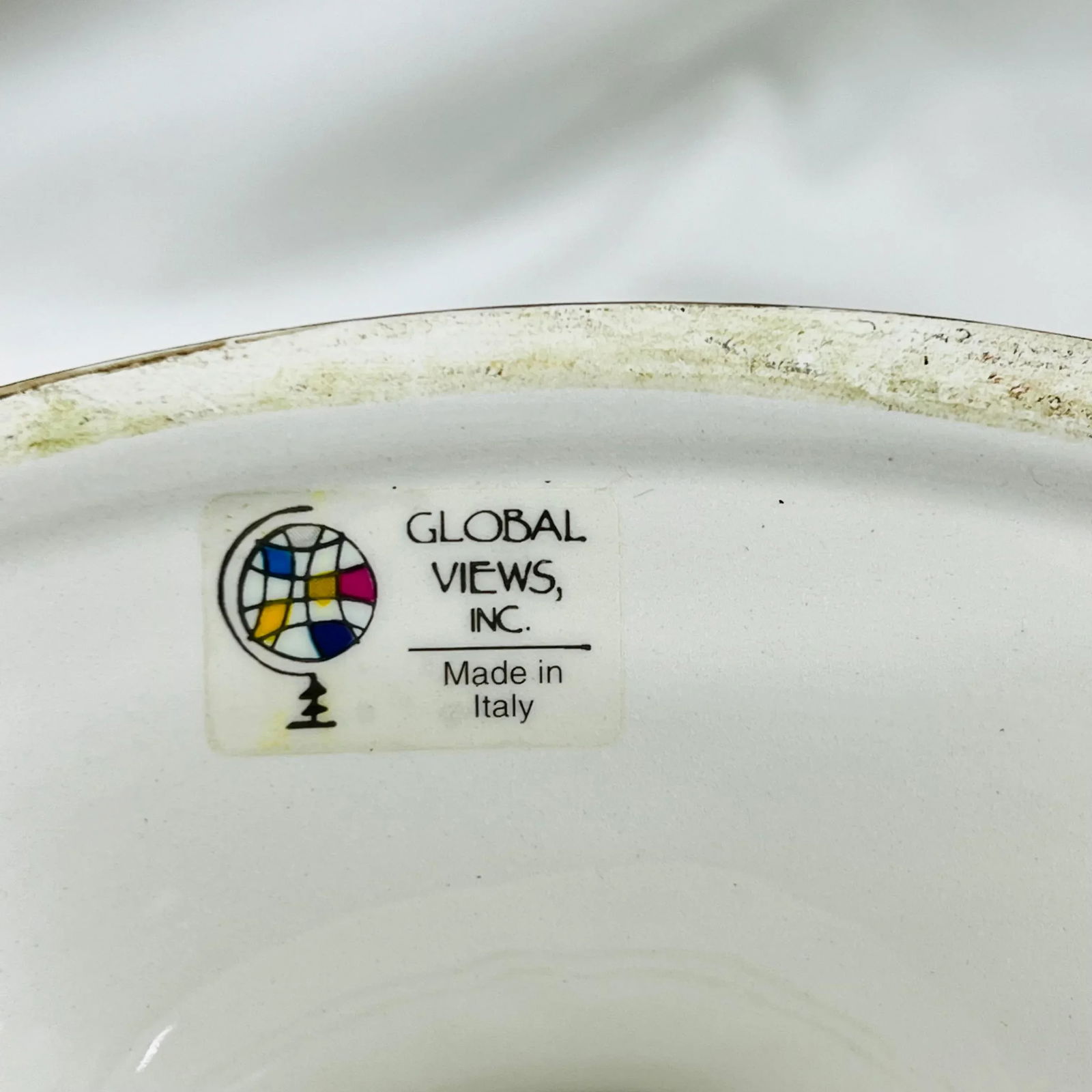 Vintage Global Views Italian Oval Center Bowl - 9