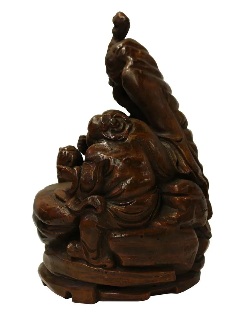 Chinese Bamboo Carved Sculpture - 3