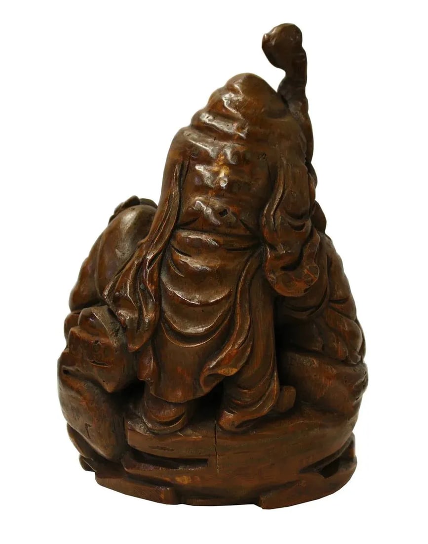 Chinese Bamboo Carved Sculpture - 4