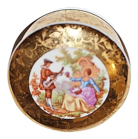Porcelaine de Limoges Trinket Ring Jar