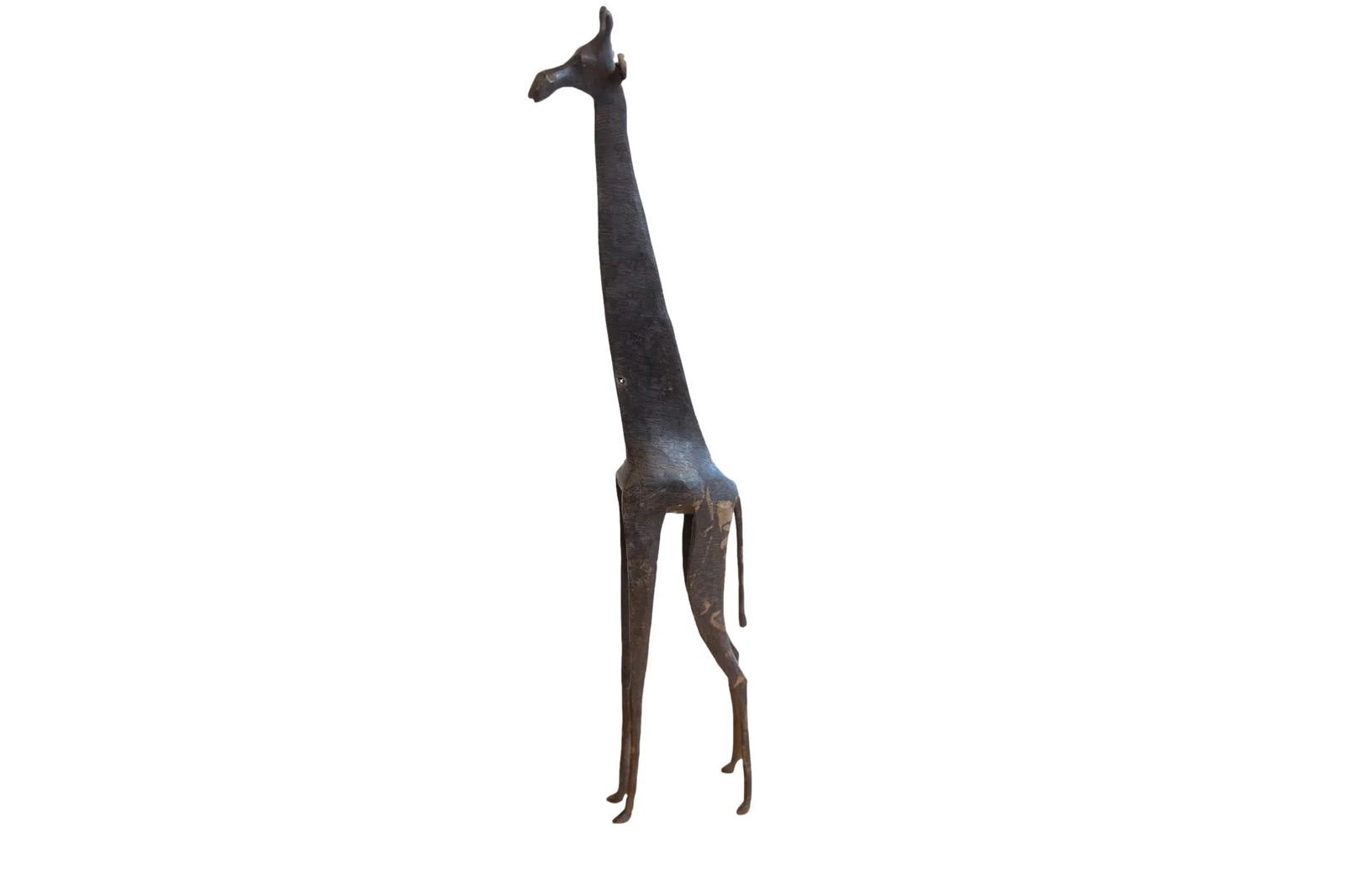Vintage African Giraffe With Dark Patina - 6