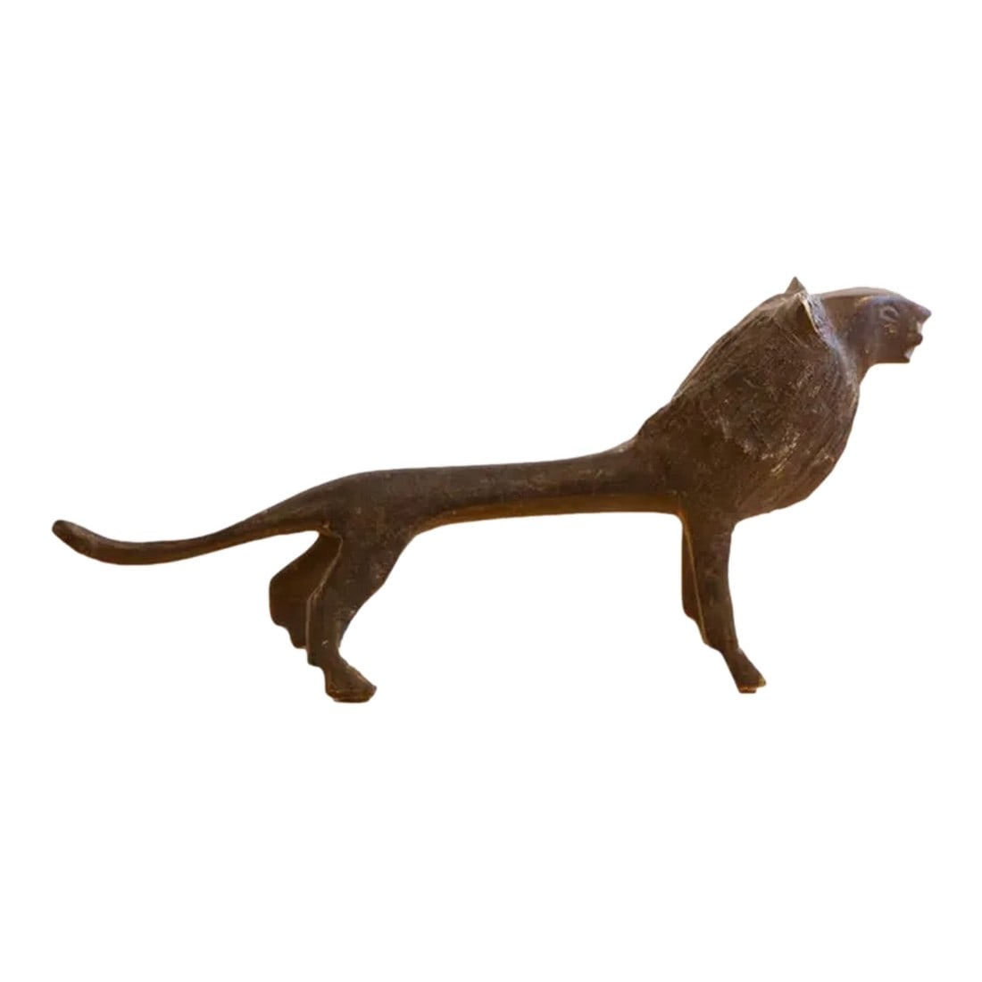 Vintage African Lion With Dark Patina (1 of 5)