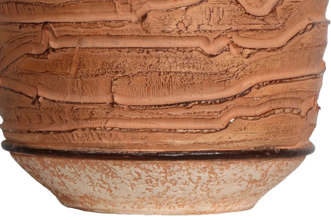 Cast Plaster Table Lamp With Original Pleated Shade by Casual Lamps of California C. 1981 - 9