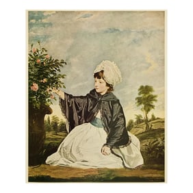 1956 After Sir Joshua Reynolds "Lady Caroline Howard", Vintage Full-Color Print