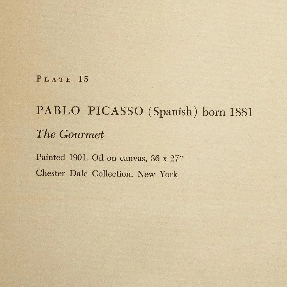 1956 After Pablo Picasso "The Gourmet", Vintage Full-Color Print - 5