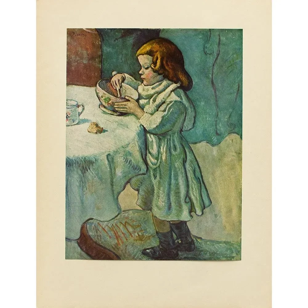 1956 After Pablo Picasso "The Gourmet", Vintage Full-Color Print - 6