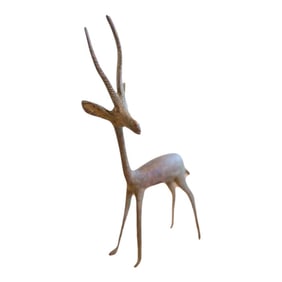 Vintage African Left Facing Oxidized Gazelle