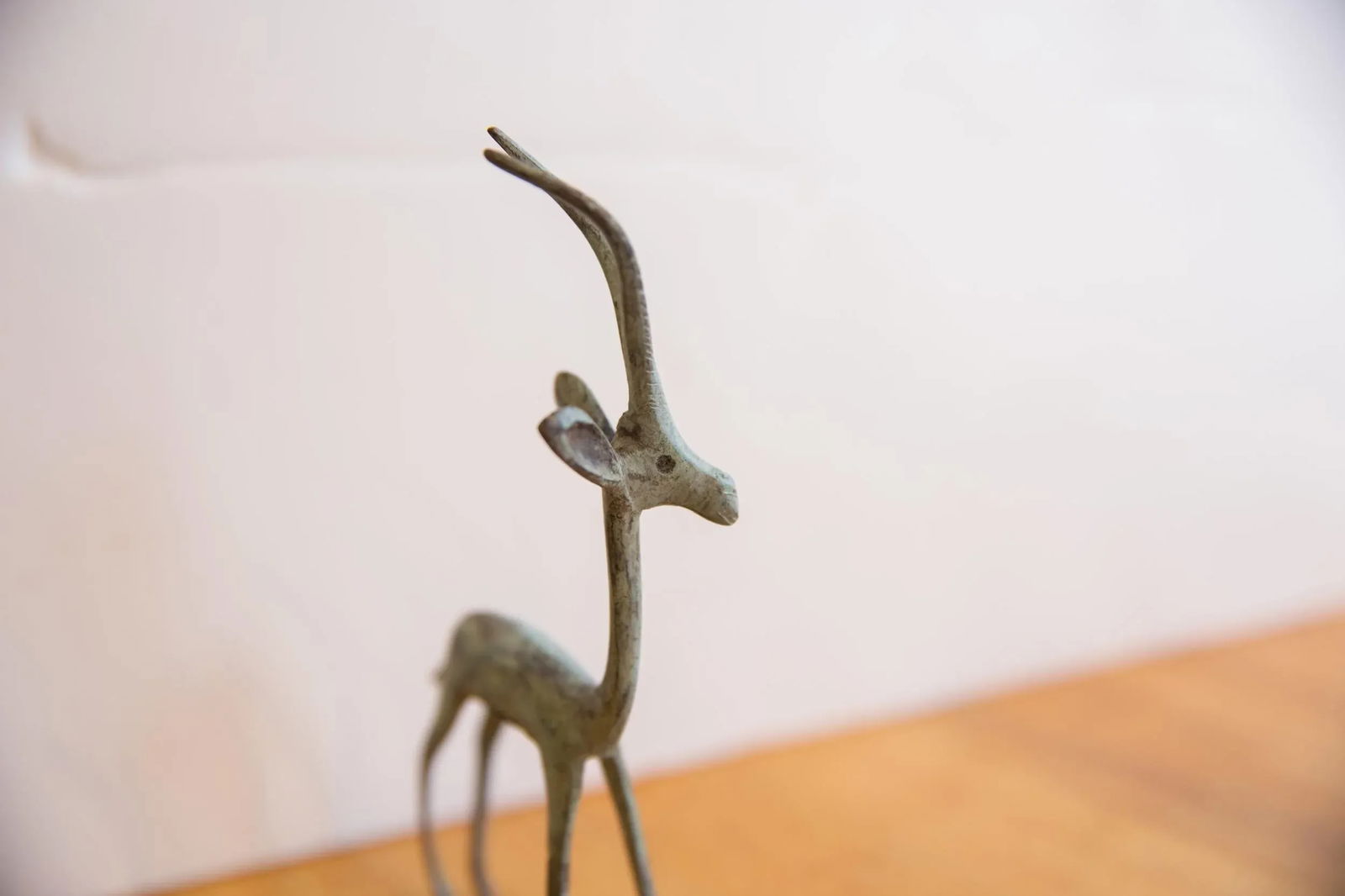 Vintage African Left Facing Brightly Oxidized Gazelle - 2