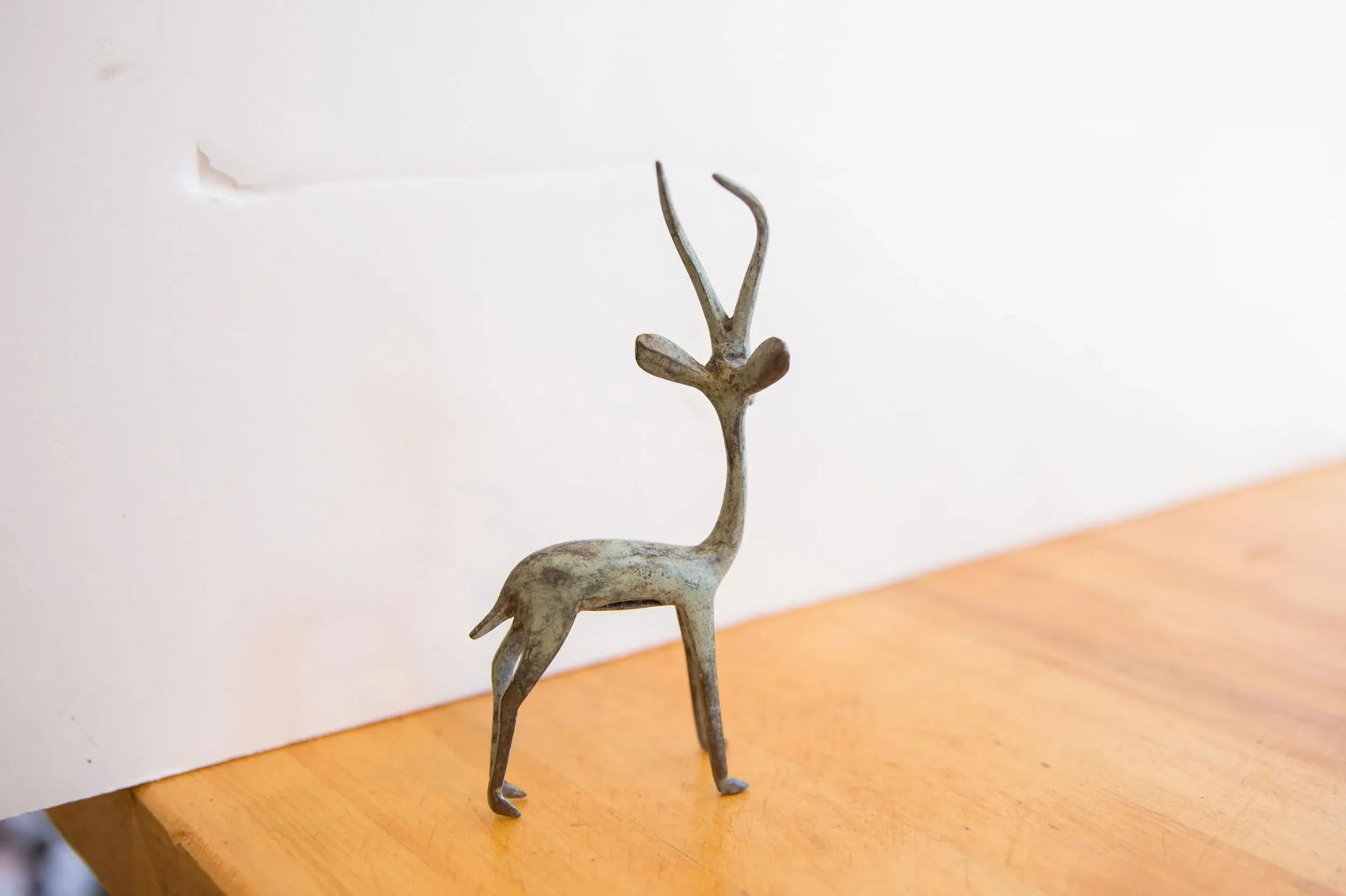 Vintage African Left Facing Brightly Oxidized Gazelle - 3