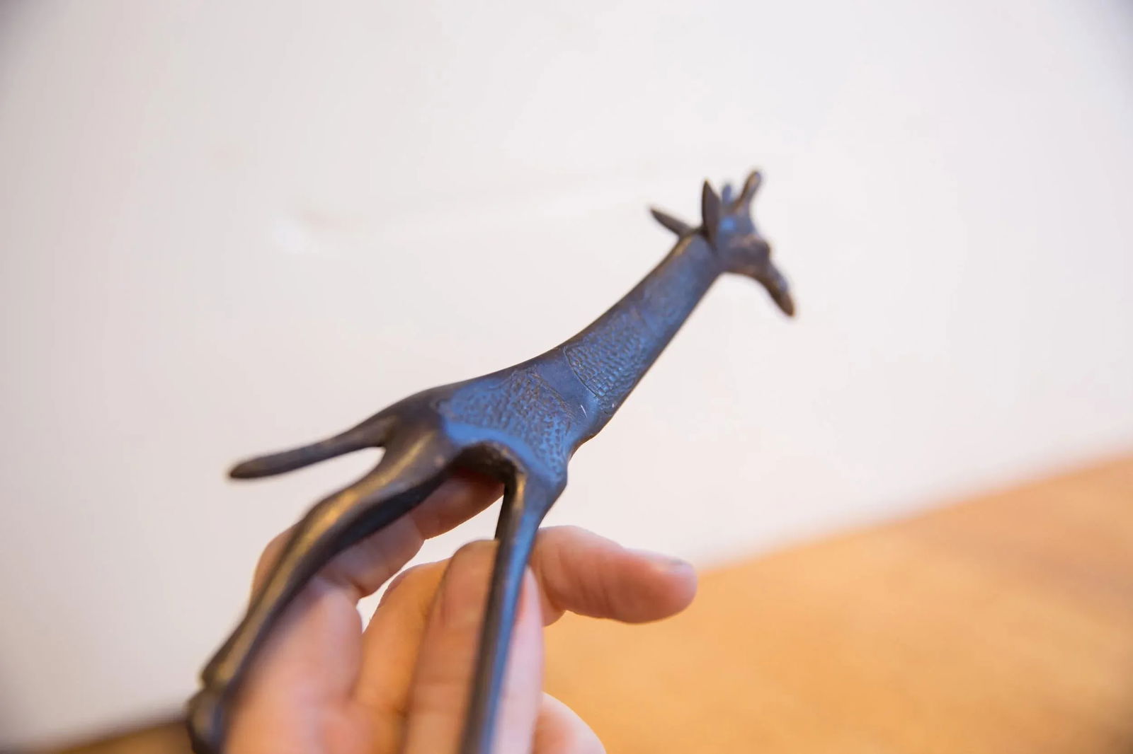 Vintage African Giraffe With Dark Patina - 2