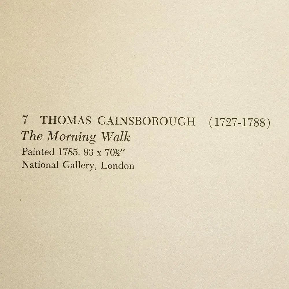 1956 After Thomas Gainsborough "The Morning Walk", Vintage Full-Color Print - 5