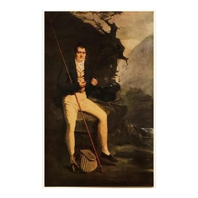 1956 After Henry Raeburn "Lieutenant-Colonel Bryce Mid-Century Modernurdo", Vintage Full-Color Print