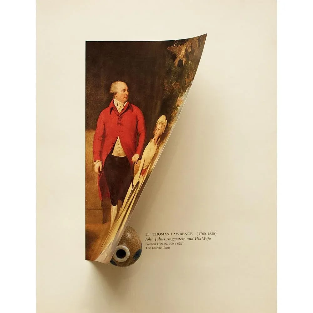 1956 After Thomas Lawrence "John Julius Angerstein and His Wife", Vintage Full-Color Print - 4