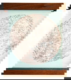 Aqua Mini Moon Chart Art Print