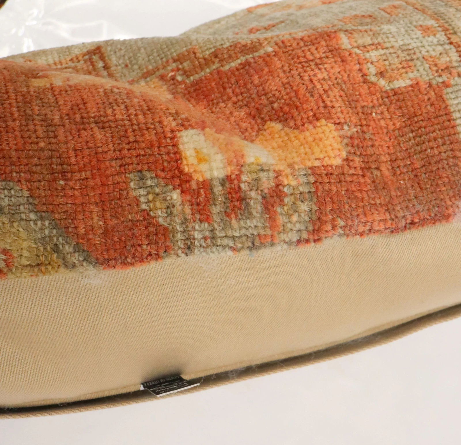 Large Contemporary Pillow Made from Antique Turkish Oushak Rug - 2