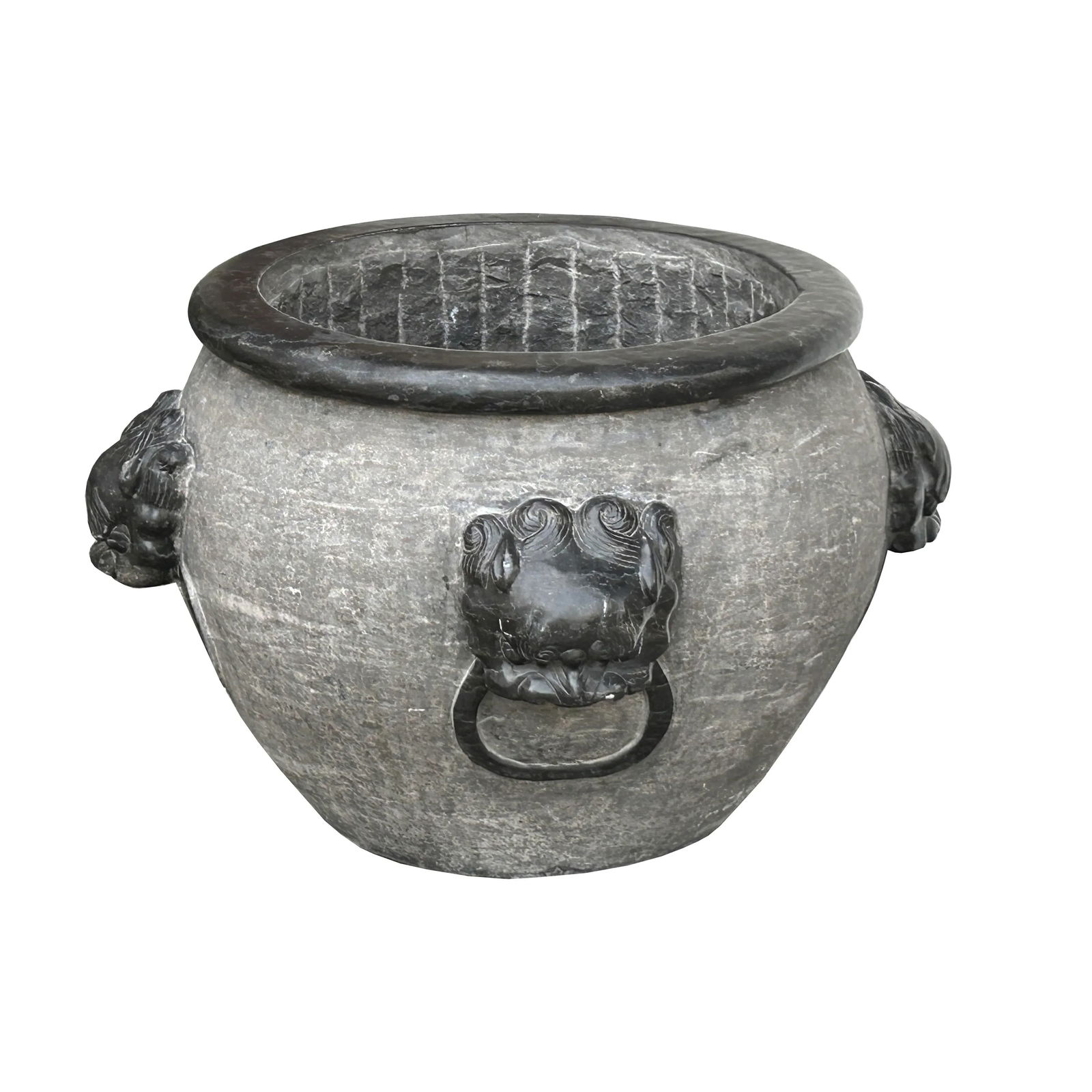 Chinese Gray Stone Planter - 5