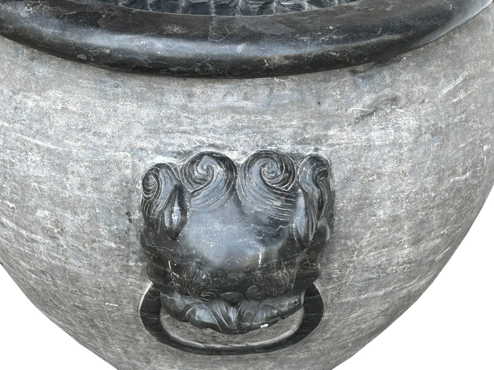 Chinese Gray Stone Planter - 6