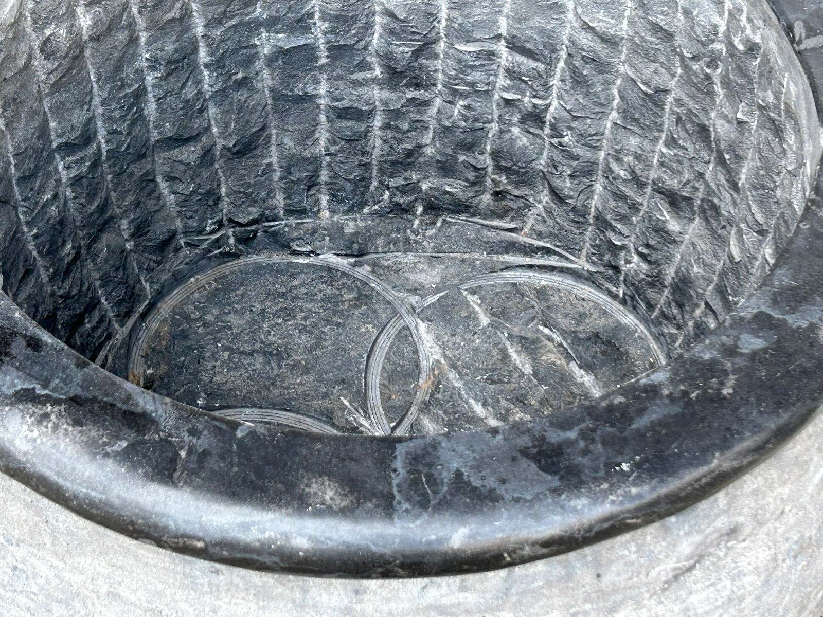 Chinese Gray Stone Planter - 9