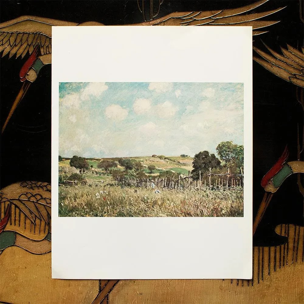 1977 After Alfred Sisley "Meadow", Full-Color Print - 3