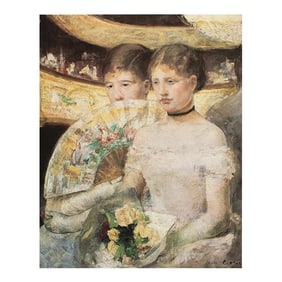 1977 After Mary Cassatt "The Loge", Large Full-Color Print