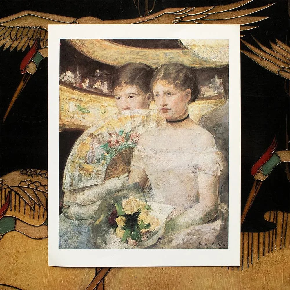 1977 After Mary Cassatt "The Loge", Large Full-Color Print - 3
