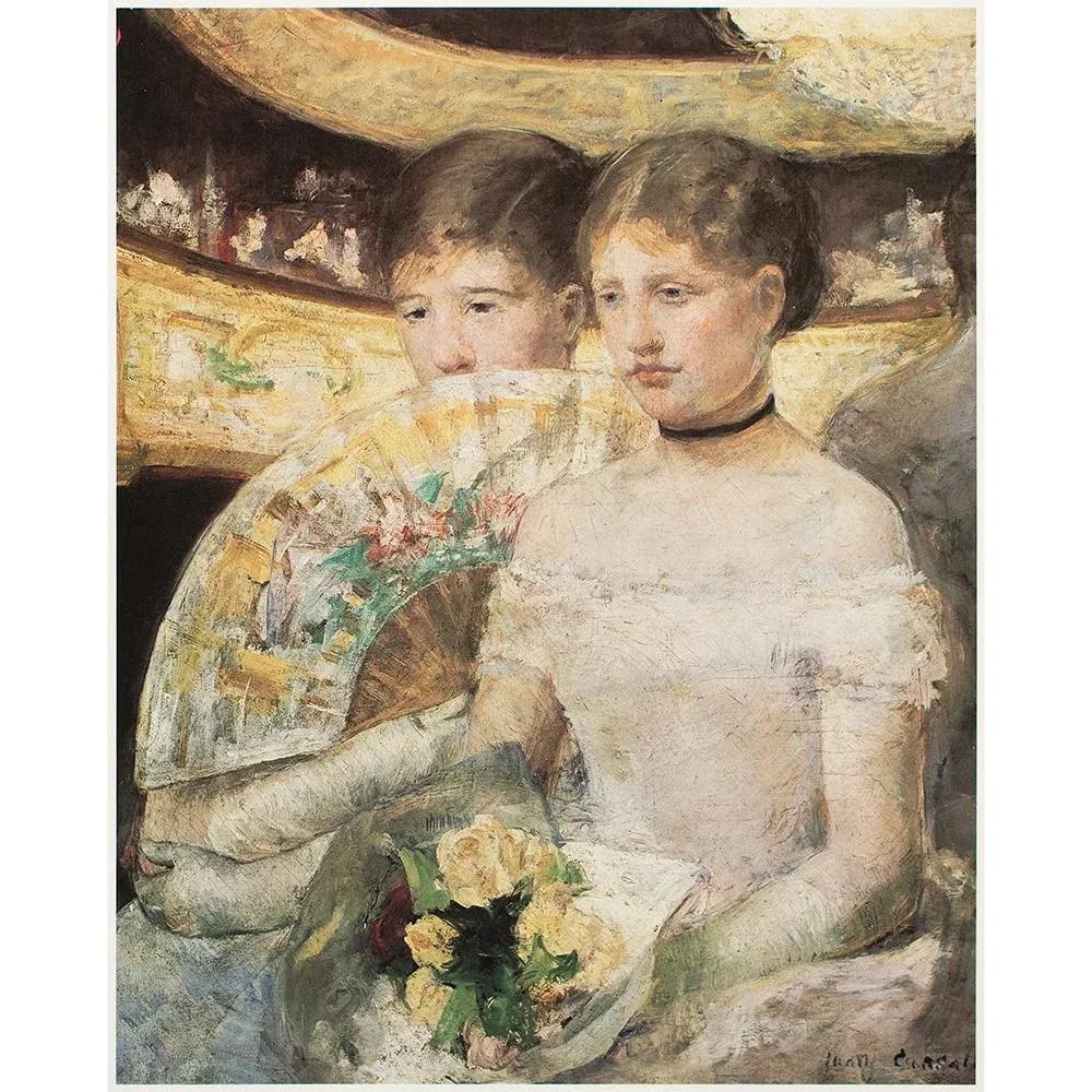 1977 After Mary Cassatt "The Loge", Large Full-Color Print - 5