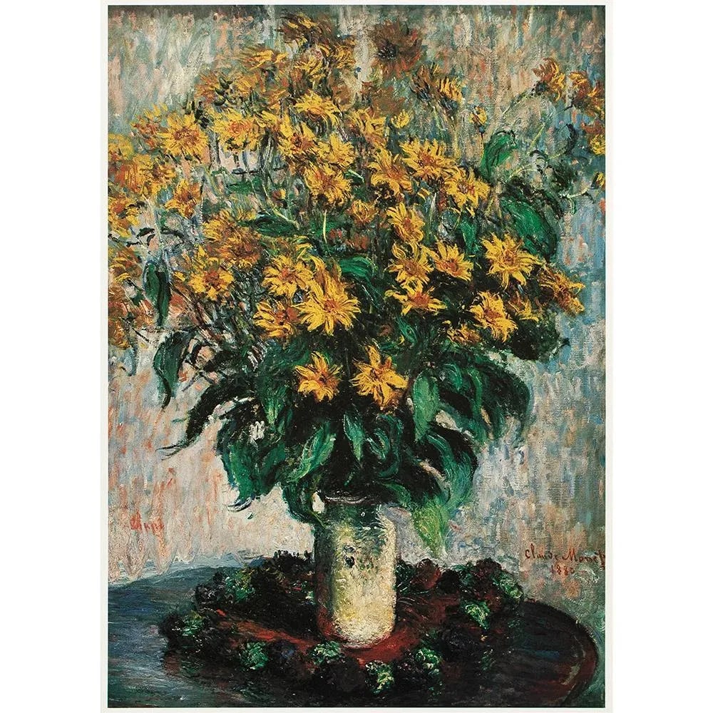 1977 After Claude Monet "Vase of Chrysanthemums", Large Full-Color Print - 6