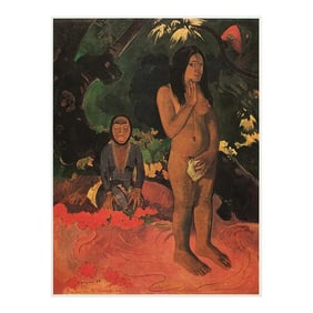 1977 After Paul Gauguin "Parau Na Te Varua Ino (Words of the Devil)", Large Full-Color Print