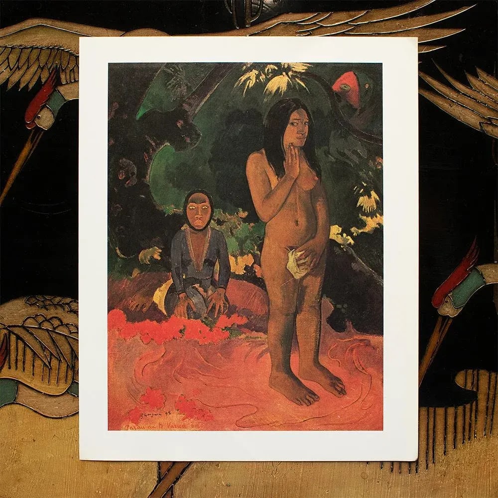 1977 After Paul Gauguin "Parau Na Te Varua Ino (Words of the Devil)", Large Full-Color Print - 3