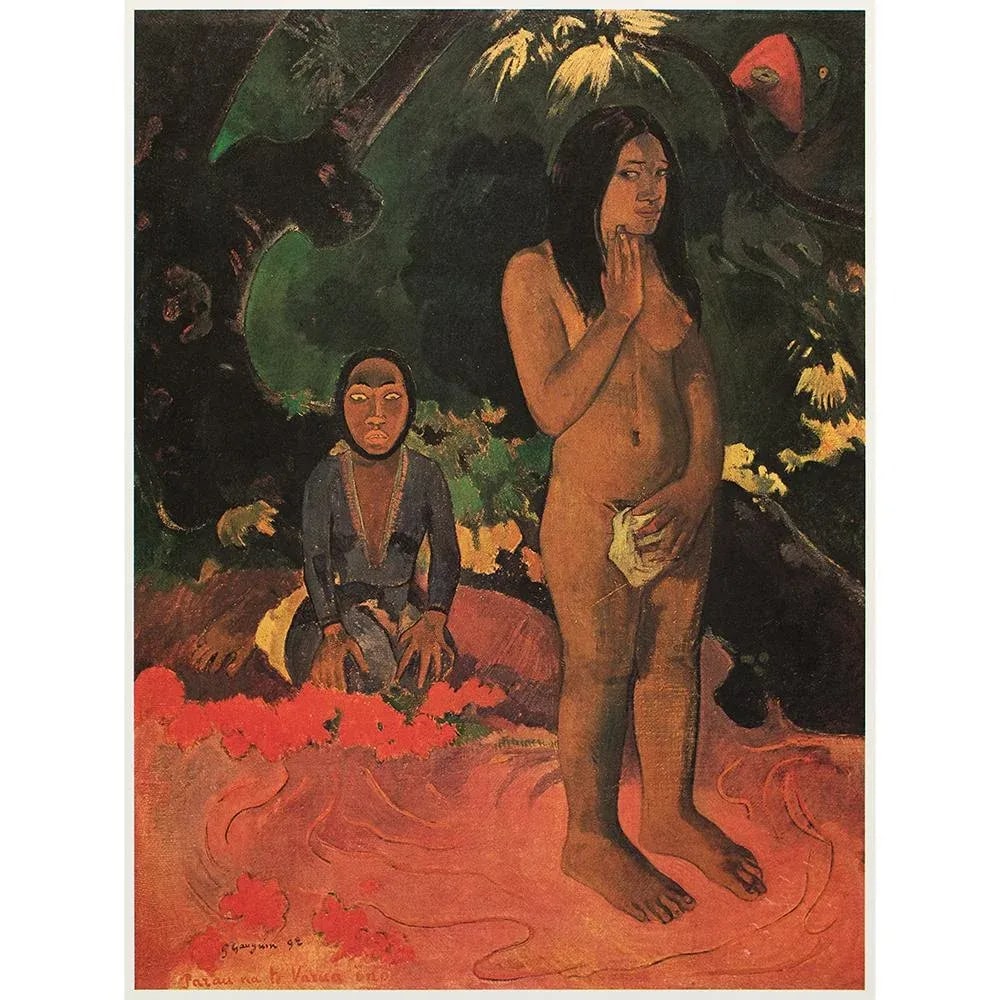 1977 After Paul Gauguin "Parau Na Te Varua Ino (Words of the Devil)", Large Full-Color Print - 6