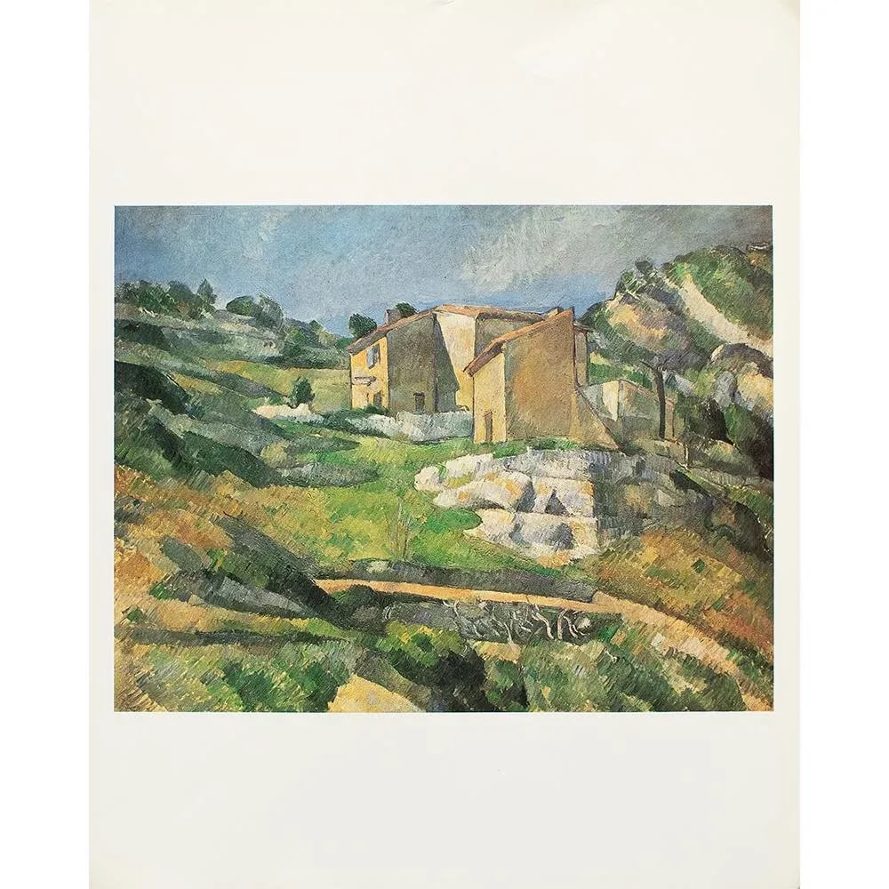 1977 After Paul Cezanne "Houses in Provence", Large Full-Color Print - 4