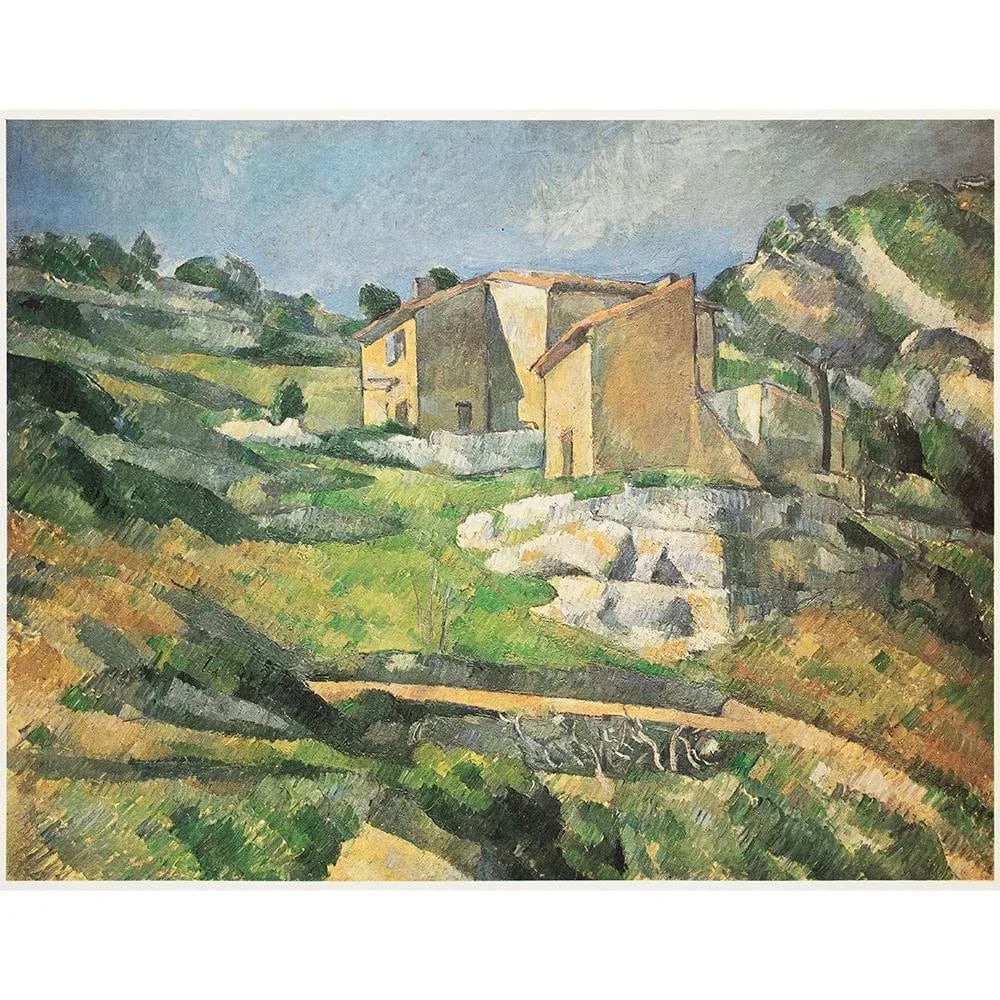 1977 After Paul Cezanne "Houses in Provence", Large Full-Color Print - 5