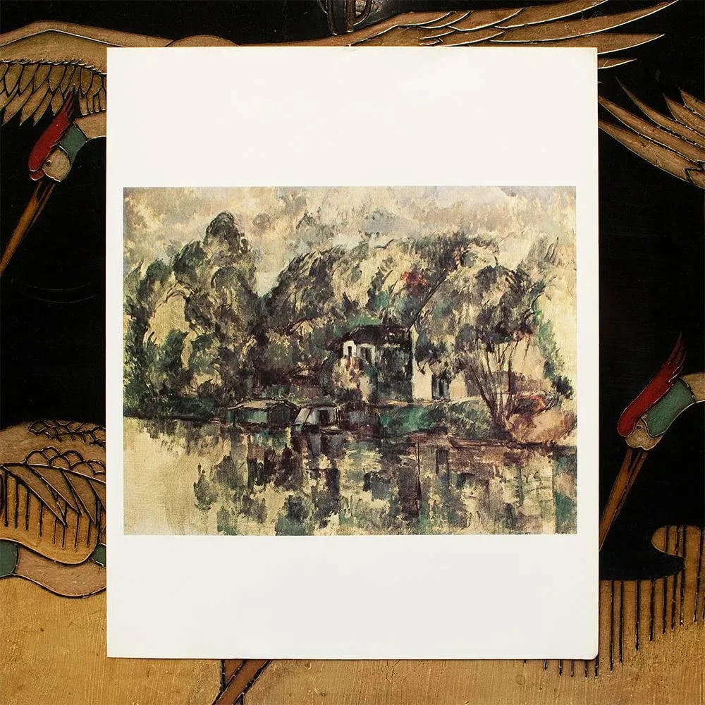1977 After Paul Cezanne "At the Water's Edge", Full-Color Print - 3
