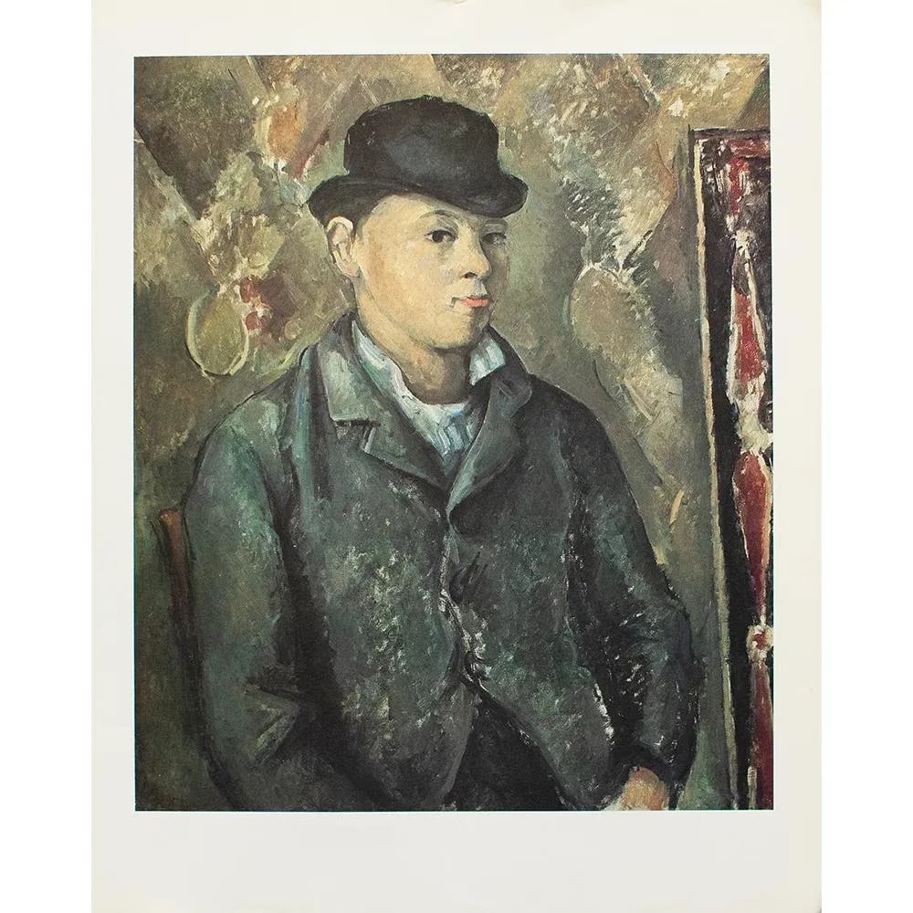 1977 After Paul Cezanne "The Artist's Son, Paul", Large Full Color Print - 2