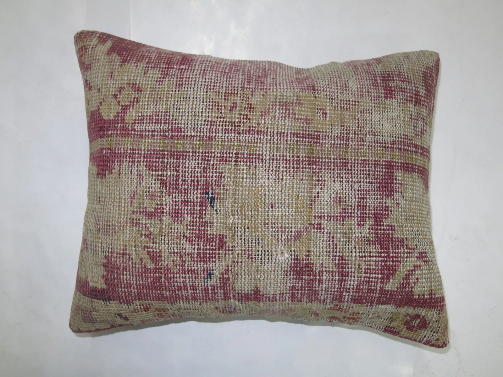 Distressed Vintage Turkish Rug Pillow - 2