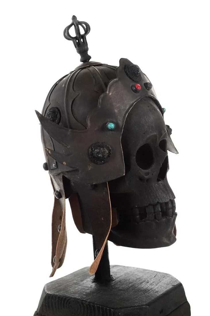 Chinese Bronze Warrior Helmet - 2